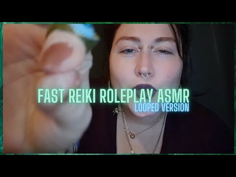 ASMR Reiki Fast &  Aggressive Roleplay 🖤✨️ Aura Cleansing & Negative Energy Removal ASMR-Looped