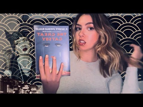ASMR The Great Gatsby Bedtime Story 🥂🫧 | Page Turning, Whispering, & Tapping