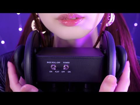 ASMR Sloooow Inaudible Whispers & Ear Massage👂