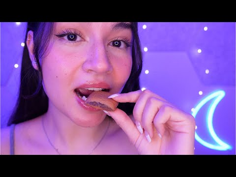 ASMR Yummy Sensitive Eating Sounds For Tingles (Mouth Sounds, Crunching, Chewing)