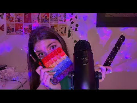 ASMR : multi déclencheurs ( brushing, tapping, pop it… )