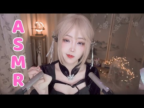 ASMR Clothes Scratching ,  Hand sounds & Mouth Sound Tingles