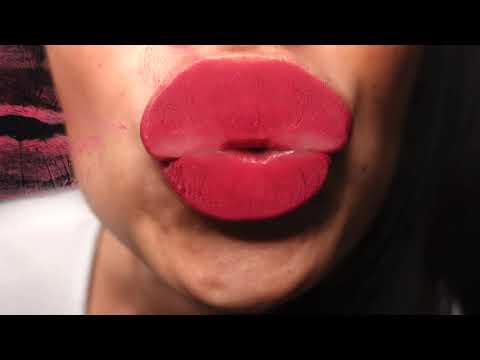 ASMR GLASS KISSING EXPERIMENTING 6 lipstickcolors