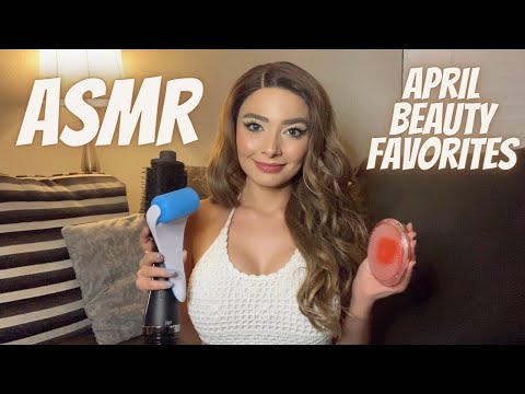 ASMR Amal’s April Beauty Favorites (Soft Spoken + Various Sounds)