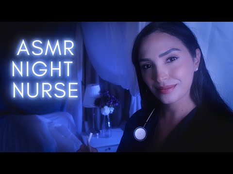ASMR NIGHT NURSE | Examining You, Getting You Ready For Bed, Comforting You |
