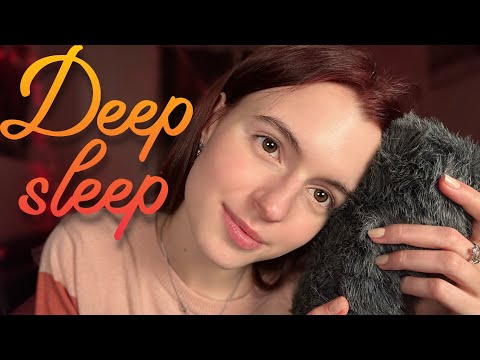 ASMR - Scratching Fluffy Mic, Relaxing Trigger Words for Deep Sleep