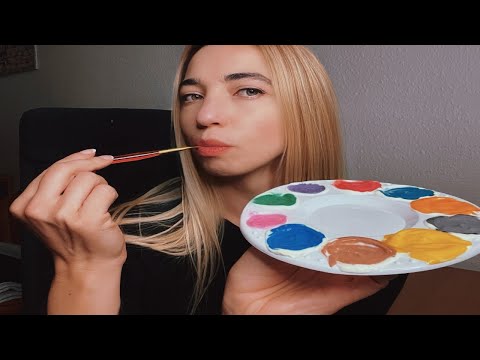 ASMR Spit Painting you with Edible Paint