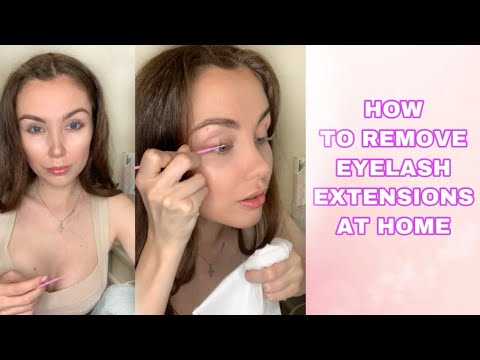 HOW TO REMOVE EYELASH EXTENSIONS AT HOME QUICK & EASY & SAFELY + ugly truth about it