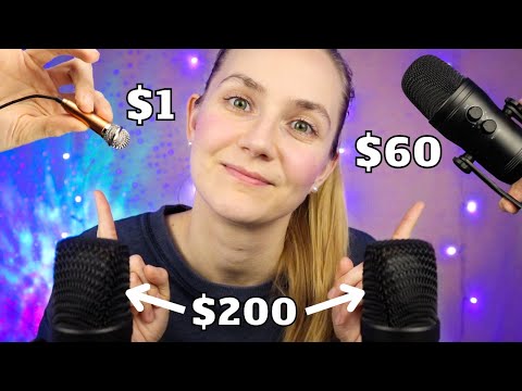 ASMR $200 vs. $60 vs. $1 Microphone (The result might surprise you!)