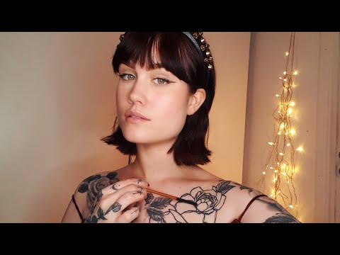 TRACING MY TATTOOS AND TELLING YOU ABOUT THEM PART 2. ASMR