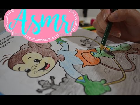 ASMR| Layers: Pintando, Sons com a boca eTapping | Português