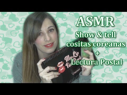 ASMR español  show and tell productos coreanos  / lectura susurrada