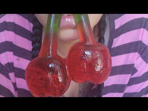 Satisfying Big 🍒 Cherry Gummy Sounds ASMR