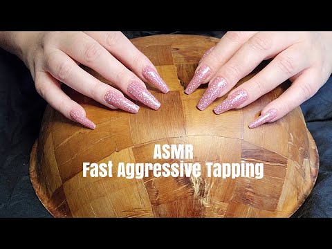 ASMR Fast Aggressive Tapping|Long Nails