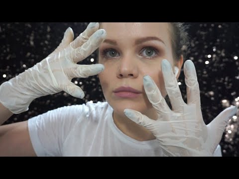 Asmr | Inaudible Whispering | Hand Movements with Latex Gloves 🧤