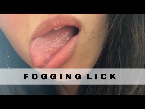 ASMR Licking Lens & Fogging | mouth sounds (no talking)