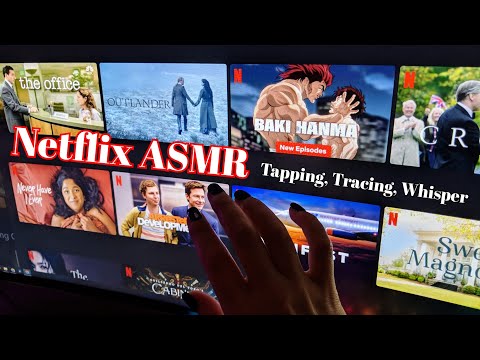 Netflix Tv Tracing ASMR (Fast Tracing and TV Screen Tapping)