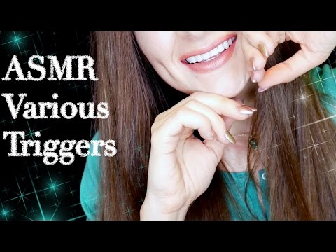 ASMR Trigger Pack *face and hair brushing *page flipping *tap *crinkle *opening lids