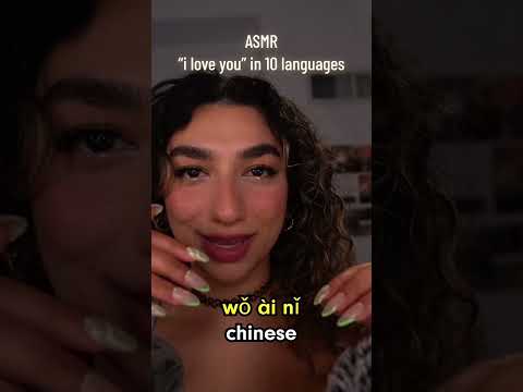 I LOVE YOU ok???😤 in 10 different languages #shorts #asmr #asmrsounds