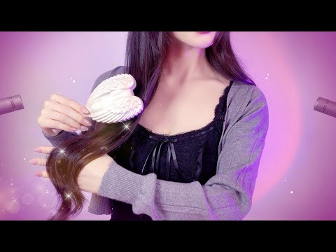ASMR(Sub) Ultimate Long Hair Brushing for Deep Sleep (No Talking) / Slow and Soft