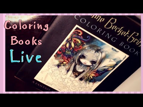 Live ASMR #27 - Coloring Books (lo-fi, mid-fi, hi-fi) & Randoom Stuff