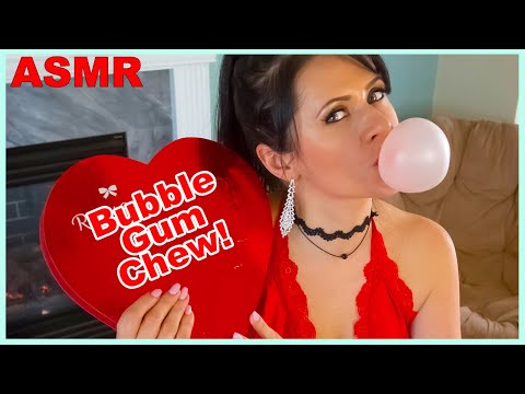 ASMR - Chewing Bubble Gum and Blowing Bubbles With Anna