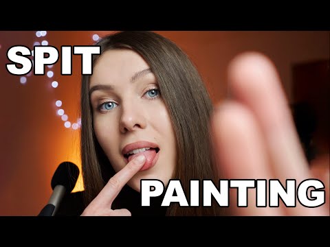 ASMR | FAST SPIT PAINTING ❤️