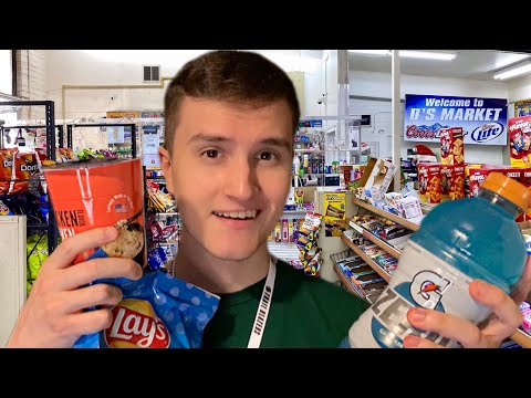 [ASMR] Convenient Store Checkout Roleplay ⛽️🍟🚬