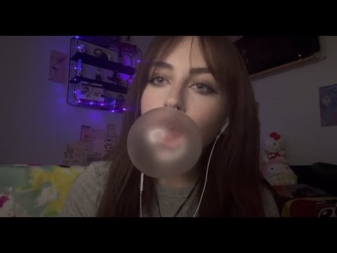 ASMR| Bubblegum 💗 (Gum Chewing, Bubble Blowing/Popping, & Mouth Sounds)