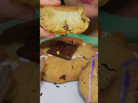 Ube Cookie, Hawaiian Butter Mochi Cookie #shorts #asmr 우베 쿠키 버터모찌 쿠키