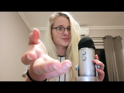 ASMR | Repeating 'Relax' & 'Sleep' | Touching Your Face (Hand Movements)
