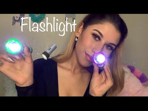 ASMR - Flashlight 🔦 triggers, hand movements , layered sounds , multi visual triggers