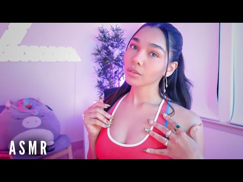 ASMR | Fast & Aggressive Body Triggers, Collar Bone Tapping, Clothing Sounds  & Mouth Sounds ✨⚡️