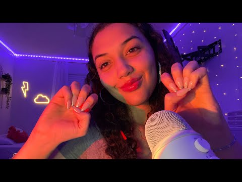 ASMR fast and agressive tingly nail tapping w/ minimal talking 💅🏼