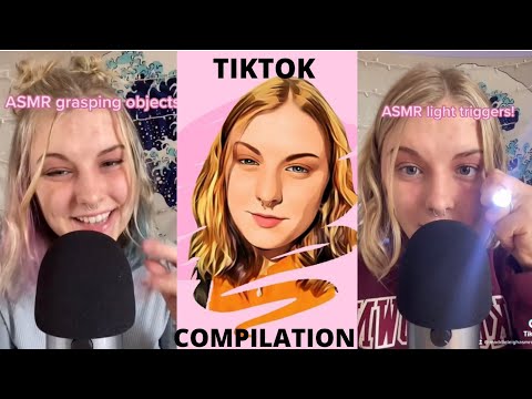 Maddie Leigh ASMR TikTok Compilation! hairbrushing, light triggers, makeup, and more 👏