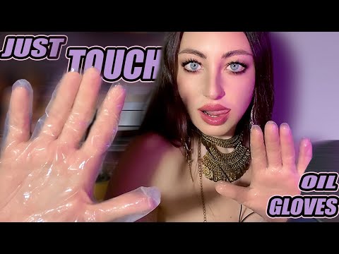 ASMR {Just Touch..} Marathon of Mouth Sounds, Day 17|Lip Gloss, Gloves, Oil, Mouth Triggers
