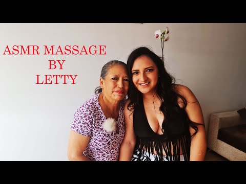 ASMR full body relaxing massage  by Letty. Whispering,  cooing, soft souns for sleep. ASMR ON LINE