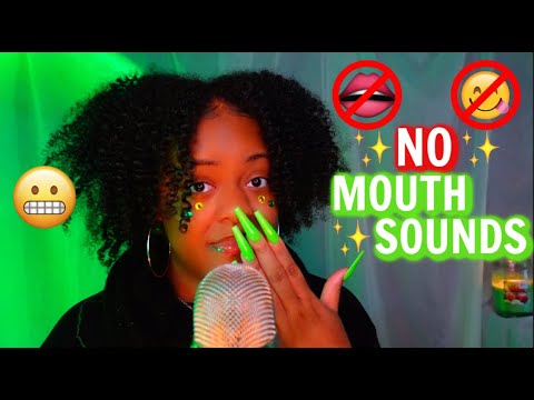 ASMR but..i'm not allowed to do ANY mouth sounds..🚫👄😭  (1000% of you will tingle though😁 )