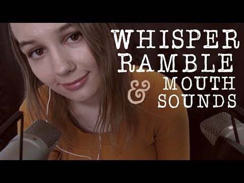 🖤 ASMR WHISPER RAMBLE & MOUTH SOUNDS (w/ DEEP VOICE)