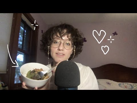 ASMR Eating my Stir Fry Dinner!  😜 Chewing and Biting Sounds, Personal Attention