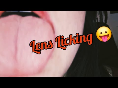 ASMR~ Close up Lens Licking and Fogging