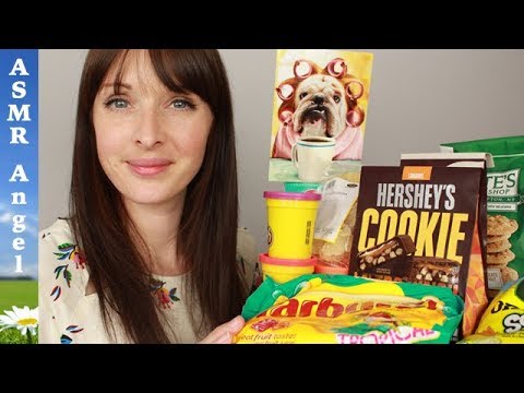 ASMR Soft Spoken Unboxing & Eating Candy from the USA