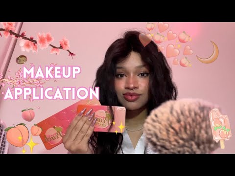 ASMR Makeup Application | Personal Attention, brushing, tapping, scratching, visual, skincare, nails