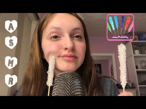 ASMR EATING TINGLY ROCK CANDIES W/MOUTH SOUNDS FOR TINGLES