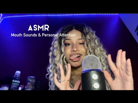 ASMR 100% Mouth Sounds! Personal Attention, Tongue Fluttering, Fast and Aggressive, Spit Painting