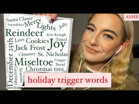 ASMR | holiday trigger words repeated
