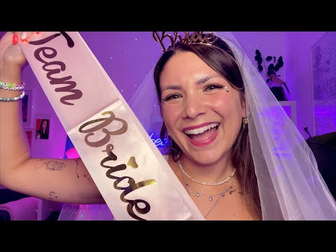 ASMR Bachelorette Party Makeup - Bride To Be Makeover 👰‍♀️ - Personal Attention, German/Deutsch