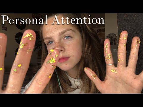 ASMR Personal Attention Triggers (Lotion, Scalp Massage, Glitter, Hair Brushing)