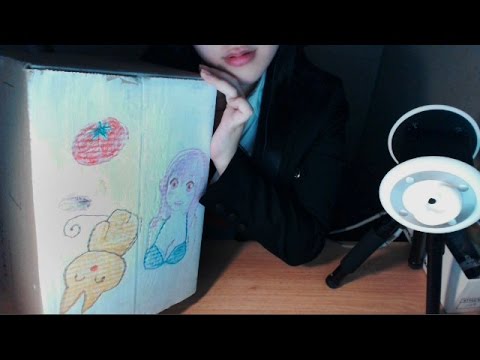 Eng Sub [Korean ASMR] 머리가 든 상자에 그림그리기 Head In a Box, Painting, Mogeko and Sonico Illustration