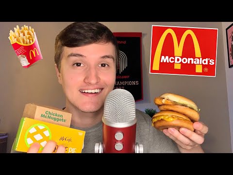 ASMR HUGE McDonald’s Mukbang (burgers, fries, nuggets) eating sounds